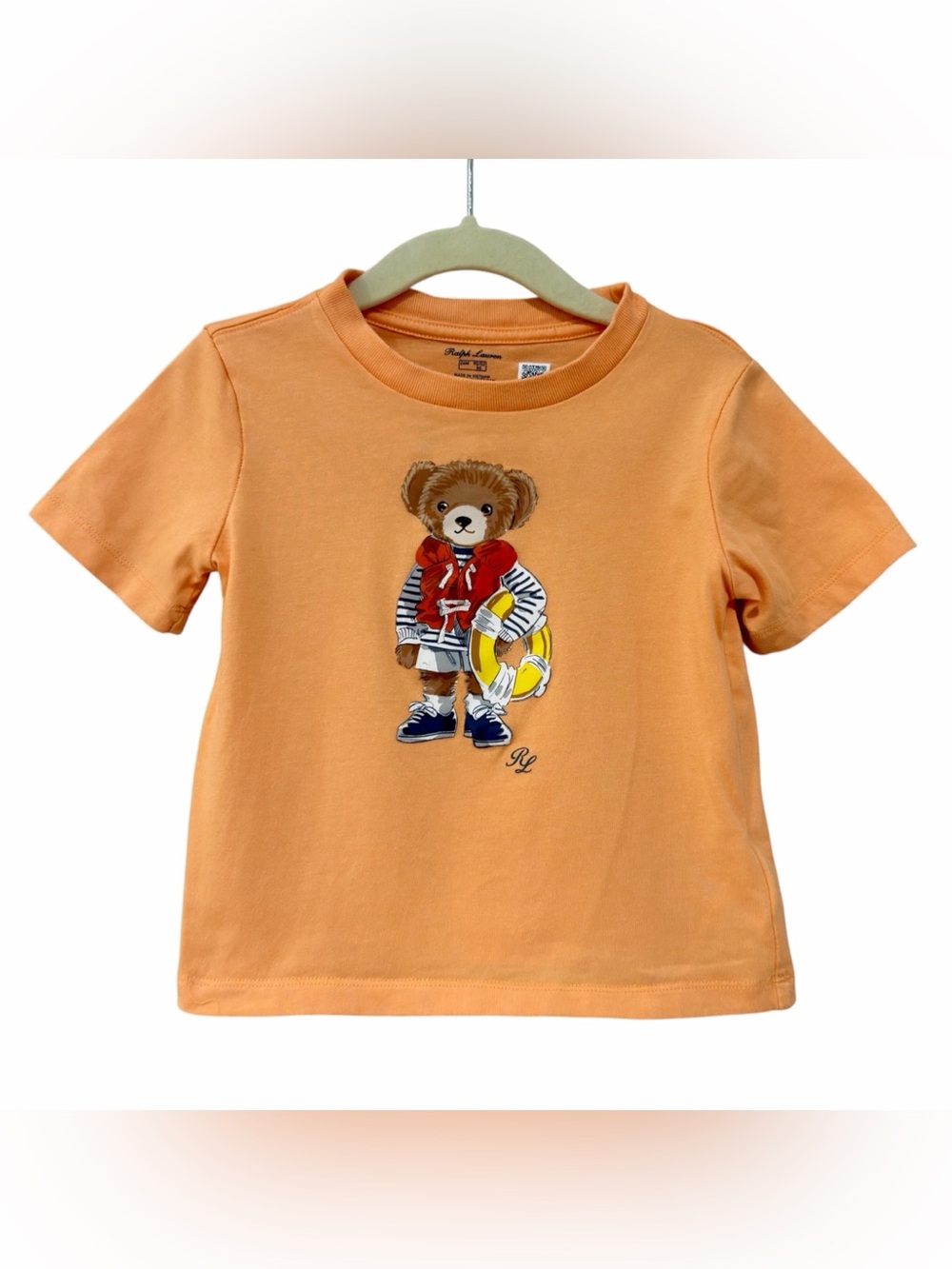 Ralph Lauren Polo Bear T-shirt toddler boys size 24 months Boating Bear